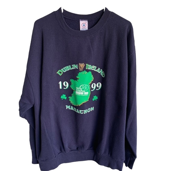 American Vintage Other - Vintage Dublin Ireland 1999 Marachon Crewneck Sweatshirt Adult XL 90s Sweater